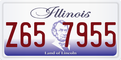 IL license plate Z657955