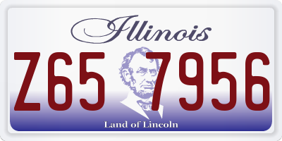 IL license plate Z657956