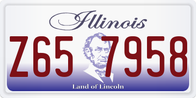 IL license plate Z657958