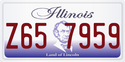 IL license plate Z657959