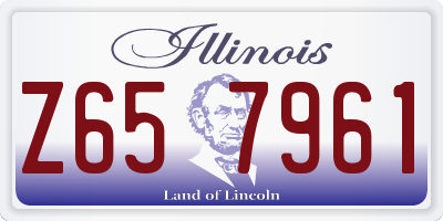 IL license plate Z657961