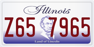 IL license plate Z657965
