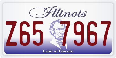 IL license plate Z657967