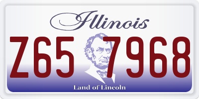 IL license plate Z657968