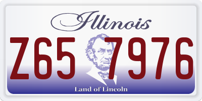 IL license plate Z657976