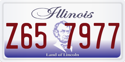 IL license plate Z657977