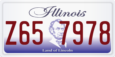 IL license plate Z657978