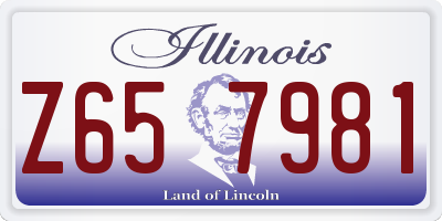 IL license plate Z657981