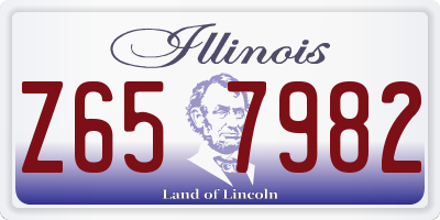 IL license plate Z657982