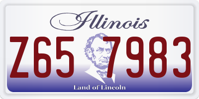 IL license plate Z657983