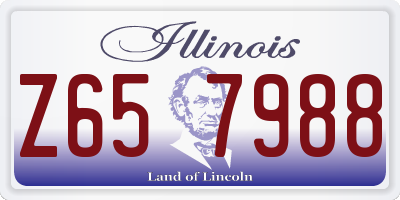 IL license plate Z657988