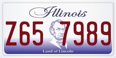 IL license plate Z657989