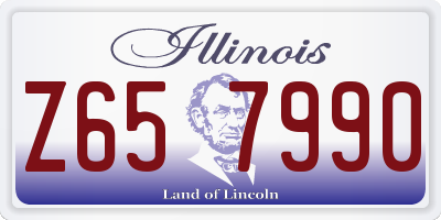 IL license plate Z657990