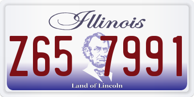 IL license plate Z657991