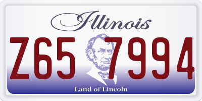 IL license plate Z657994
