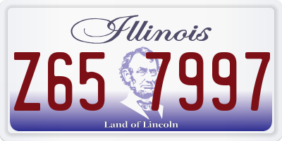 IL license plate Z657997