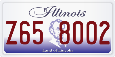 IL license plate Z658002