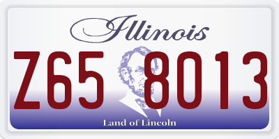 IL license plate Z658013