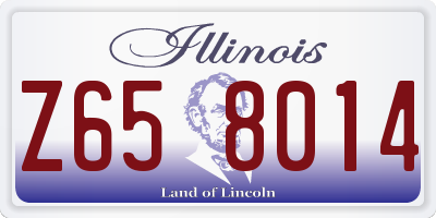 IL license plate Z658014