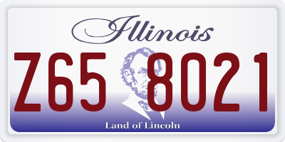 IL license plate Z658021