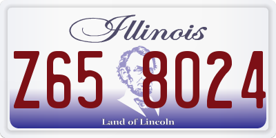 IL license plate Z658024