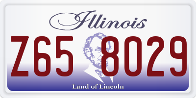 IL license plate Z658029