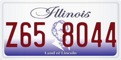 IL license plate Z658044