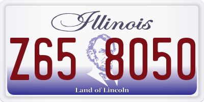 IL license plate Z658050