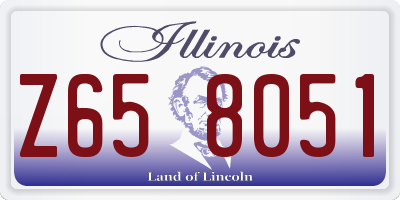IL license plate Z658051