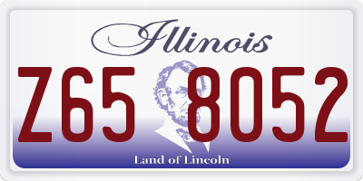 IL license plate Z658052