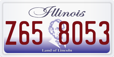 IL license plate Z658053