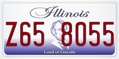 IL license plate Z658055