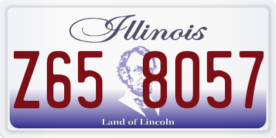 IL license plate Z658057