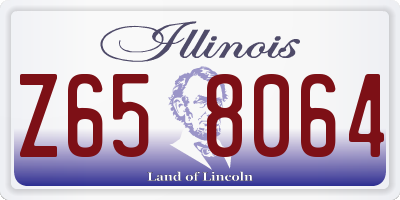 IL license plate Z658064