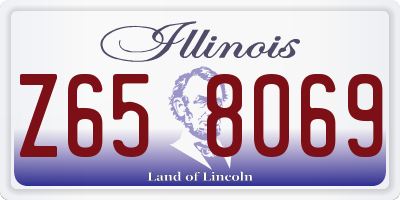 IL license plate Z658069