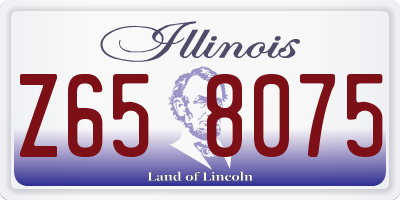 IL license plate Z658075