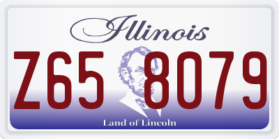IL license plate Z658079