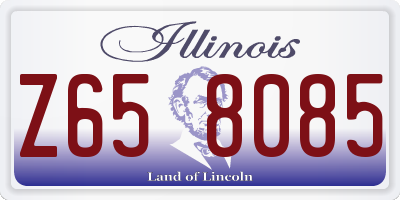 IL license plate Z658085