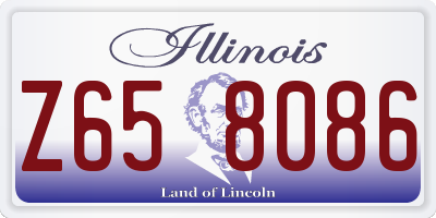 IL license plate Z658086
