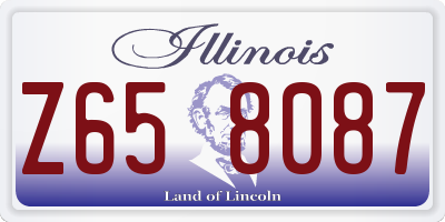 IL license plate Z658087