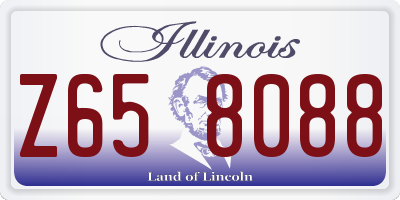 IL license plate Z658088