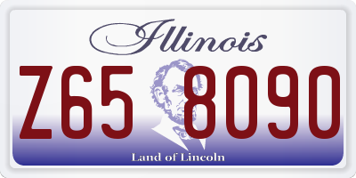 IL license plate Z658090