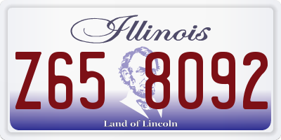 IL license plate Z658092