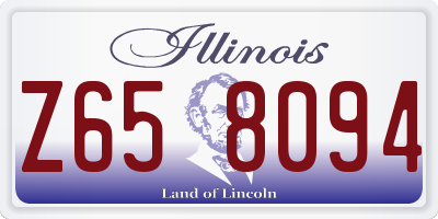 IL license plate Z658094