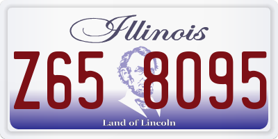 IL license plate Z658095