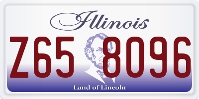 IL license plate Z658096