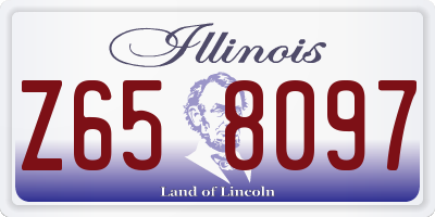 IL license plate Z658097
