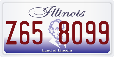 IL license plate Z658099