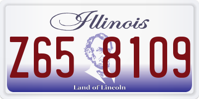 IL license plate Z658109