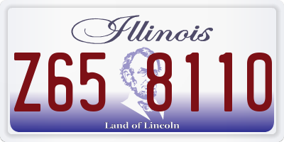 IL license plate Z658110